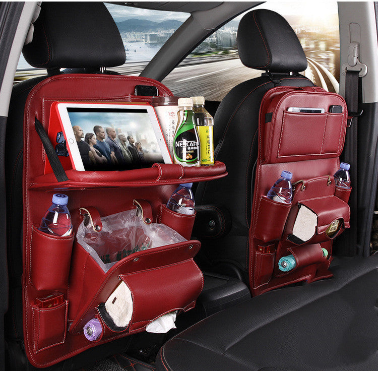 PU Leather Car Storage Bag