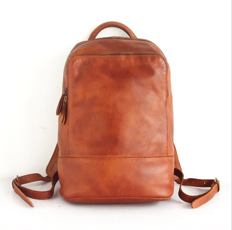 Orange Handmade Backpack