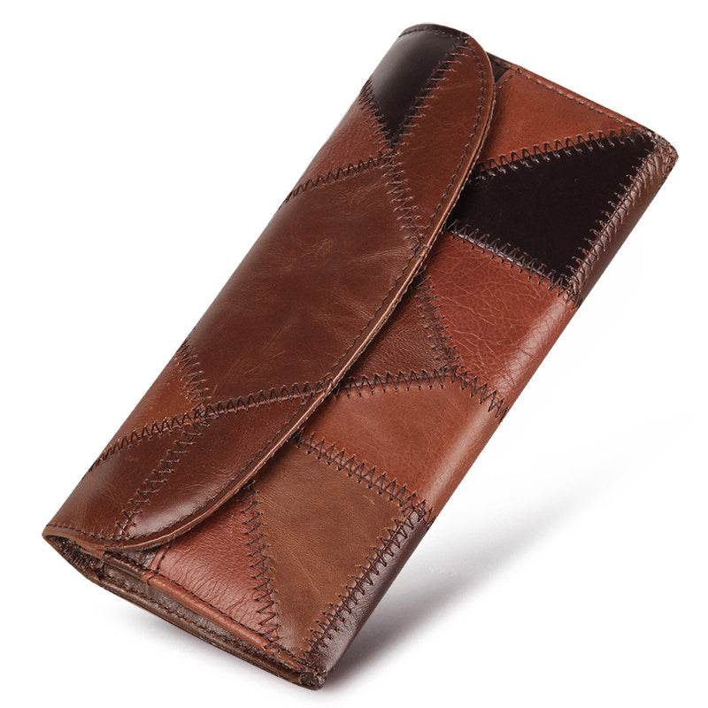 Columbia Hand-Stitched Long Wallet