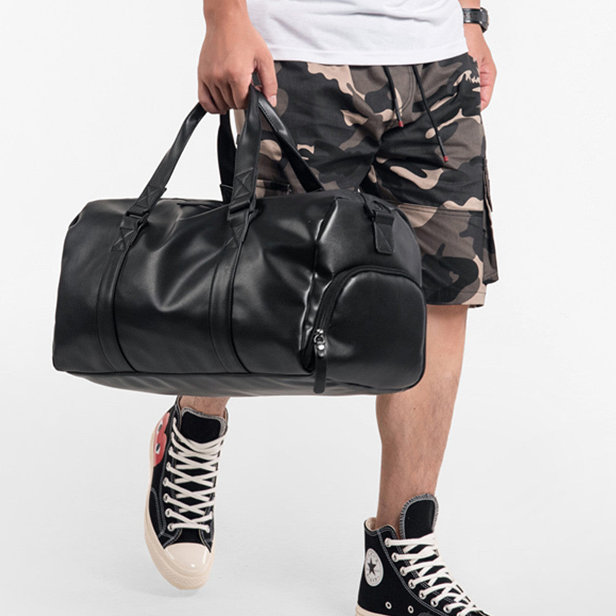 PU Leather Duffel Bag