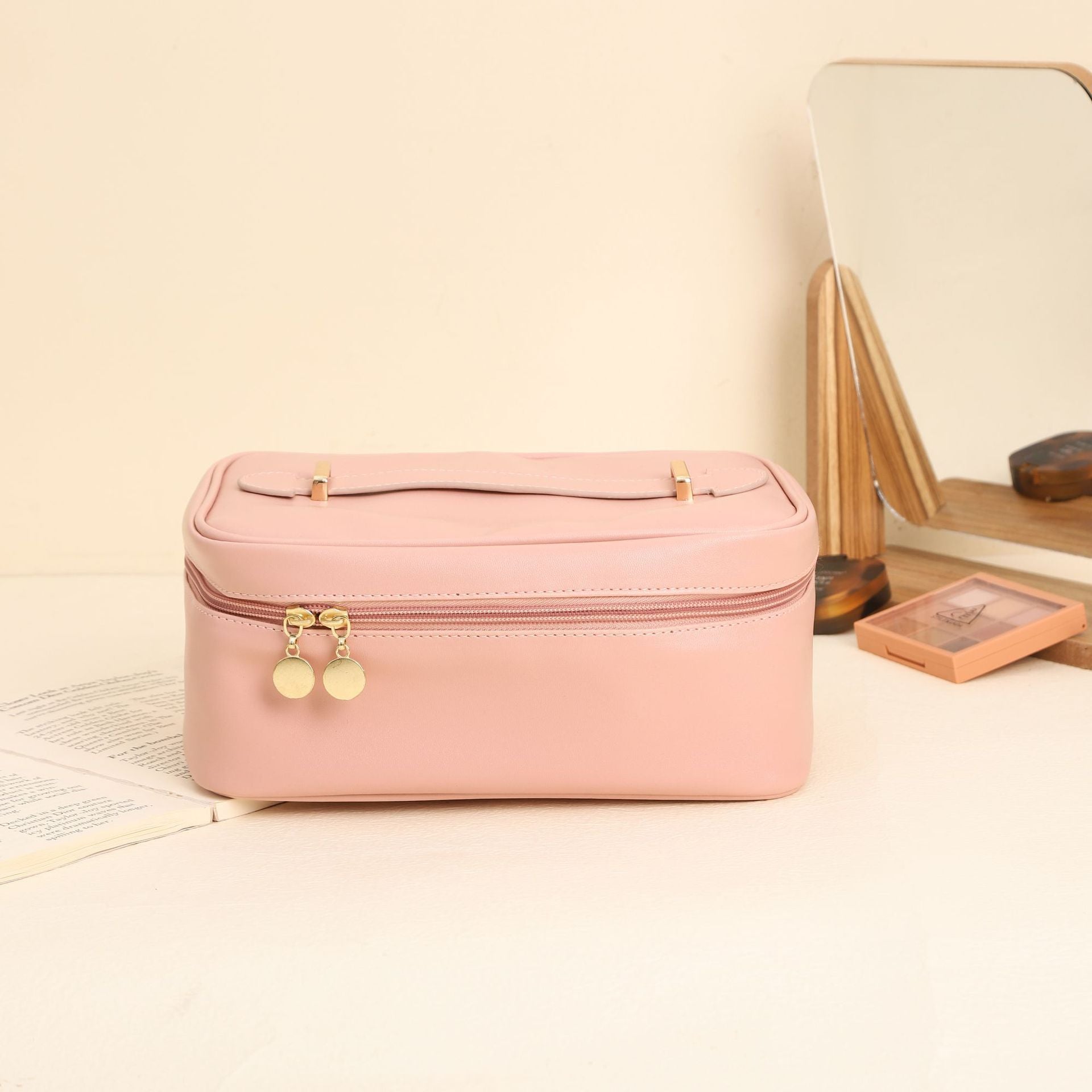 PU Leather Cosmetic & Toiletry Bag