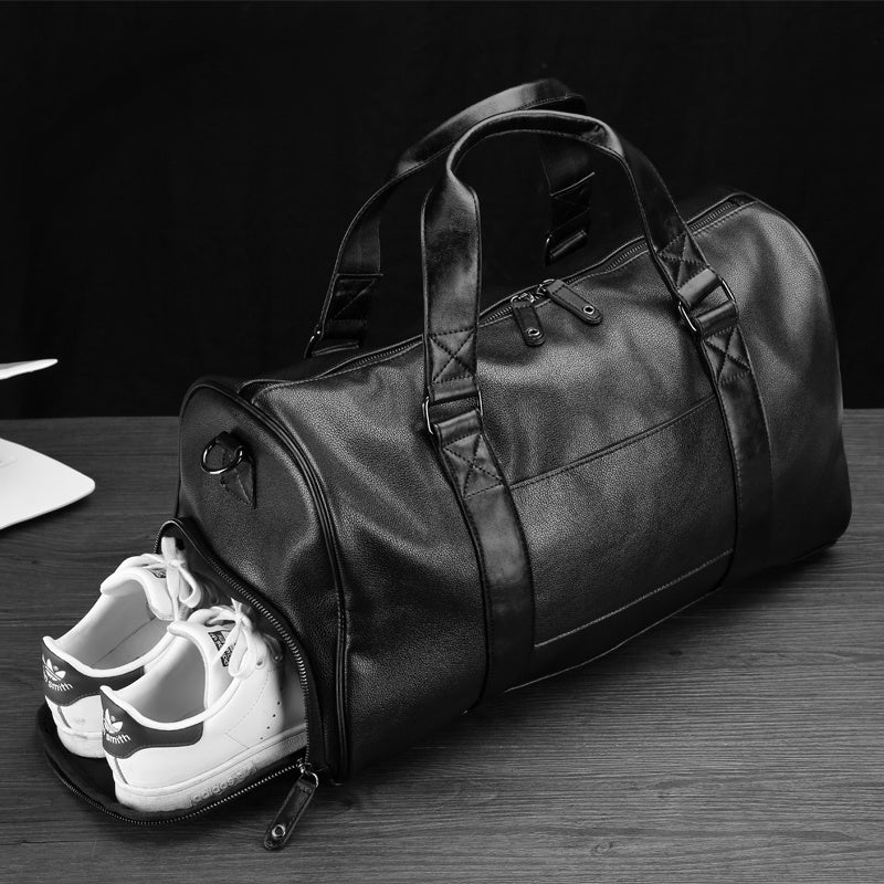 PU Leather Small Unisex Duffel Bag