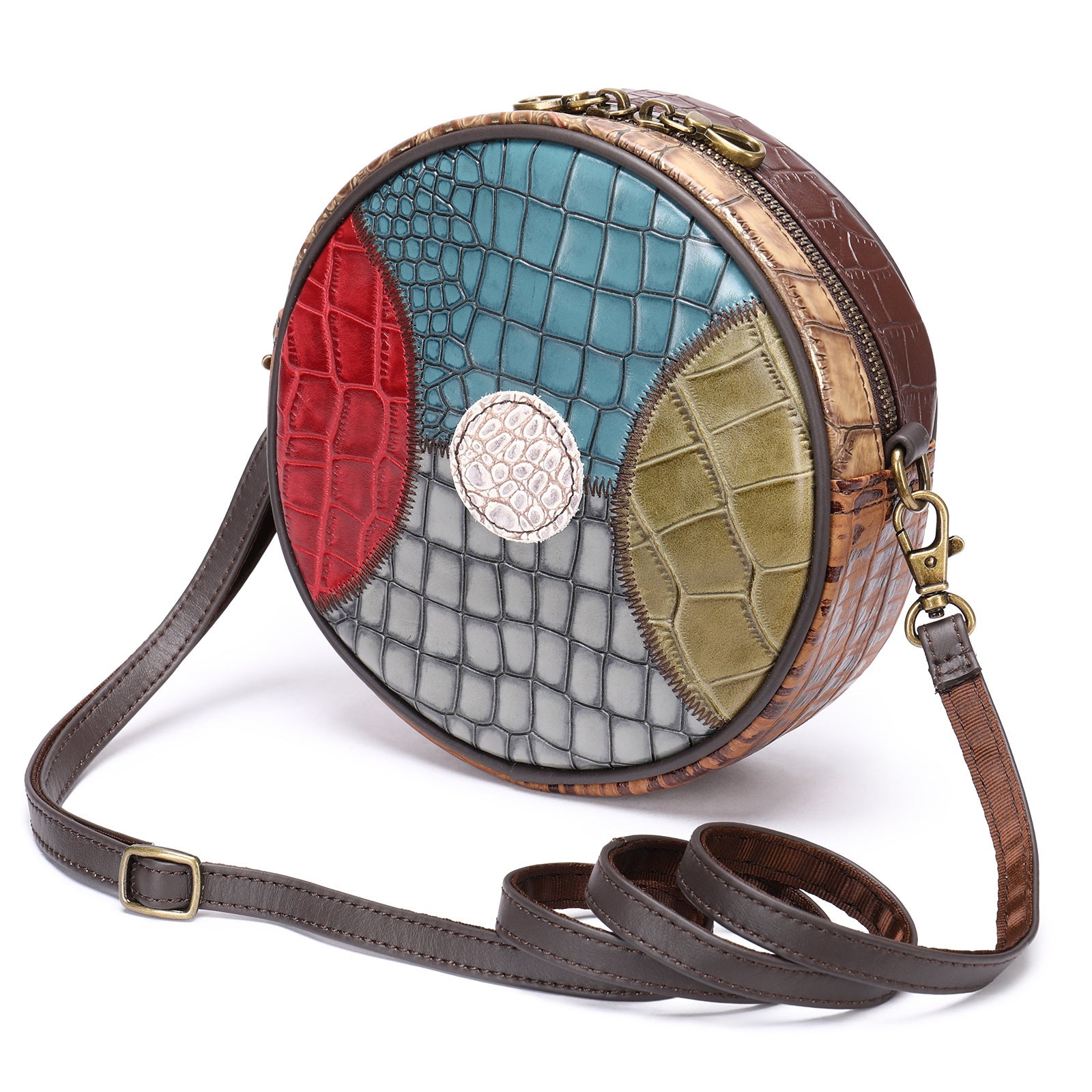 Columbia Hand-Stitched Crossbody Bag