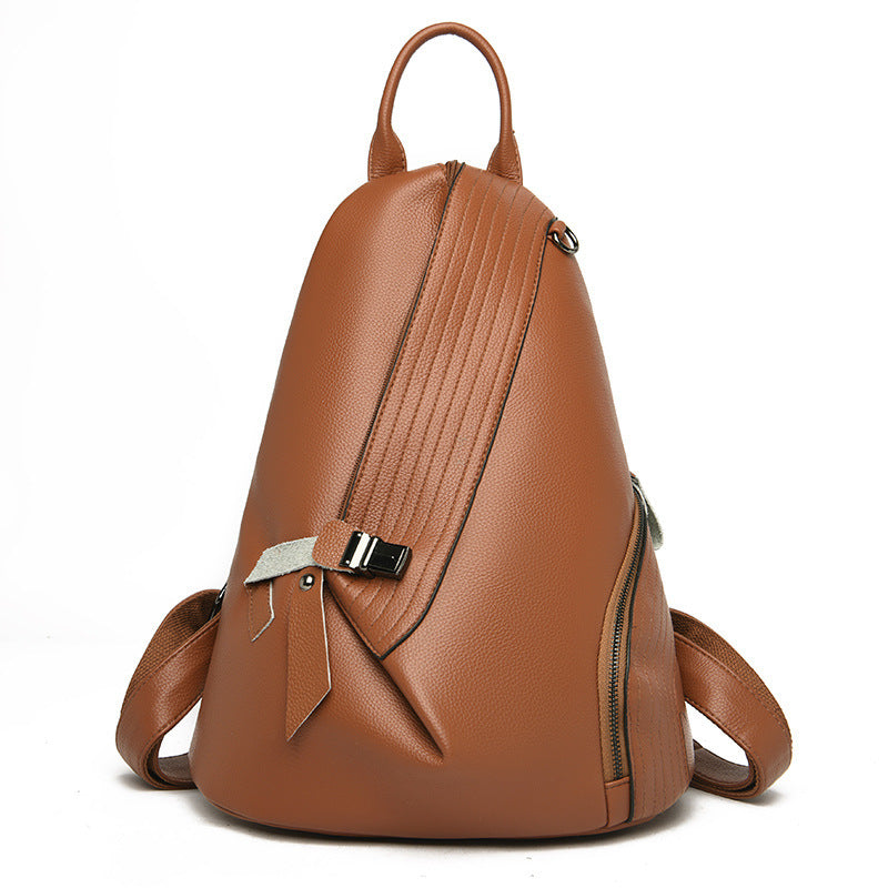 PU Leather Triangle Backpack