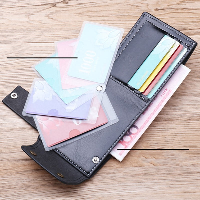 PU Oil Wax Leather Wallet