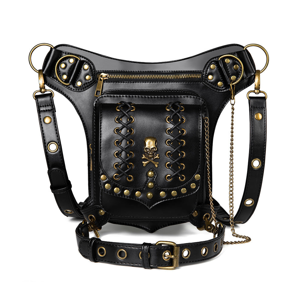 PU Leather Punk Waist Bag