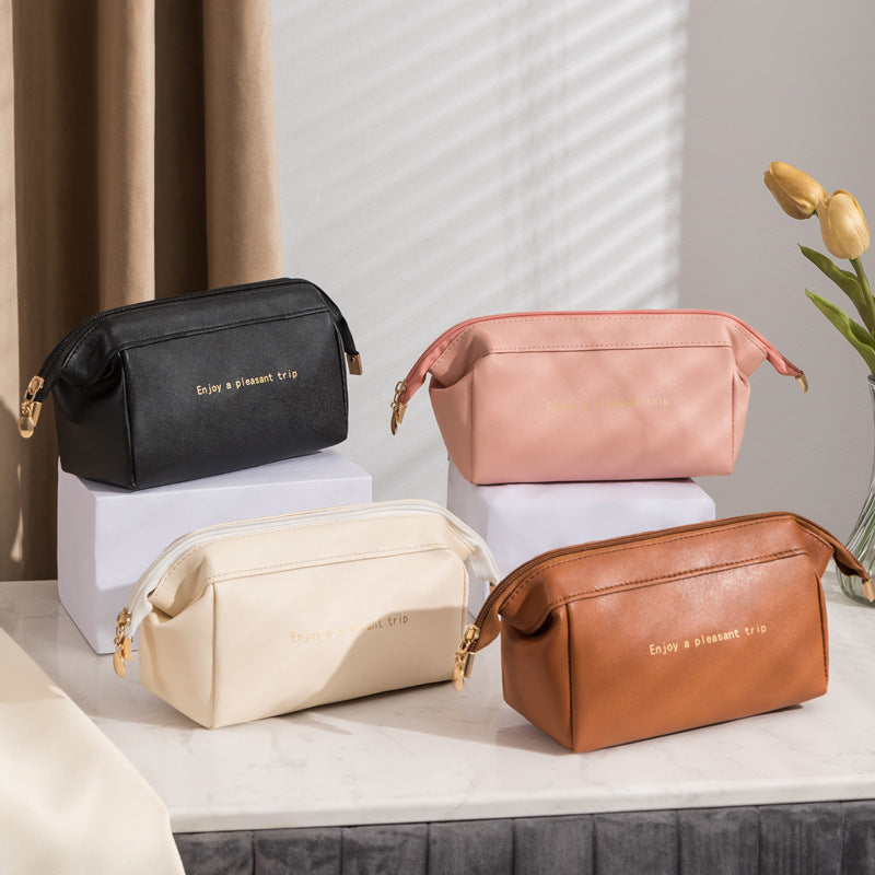 PU Leather Cosmetics & Toiletry Bag