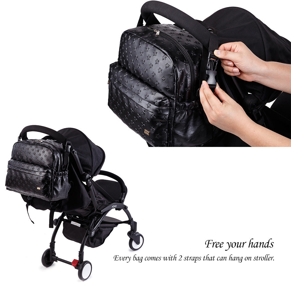 PU Leather Mommy Backpack