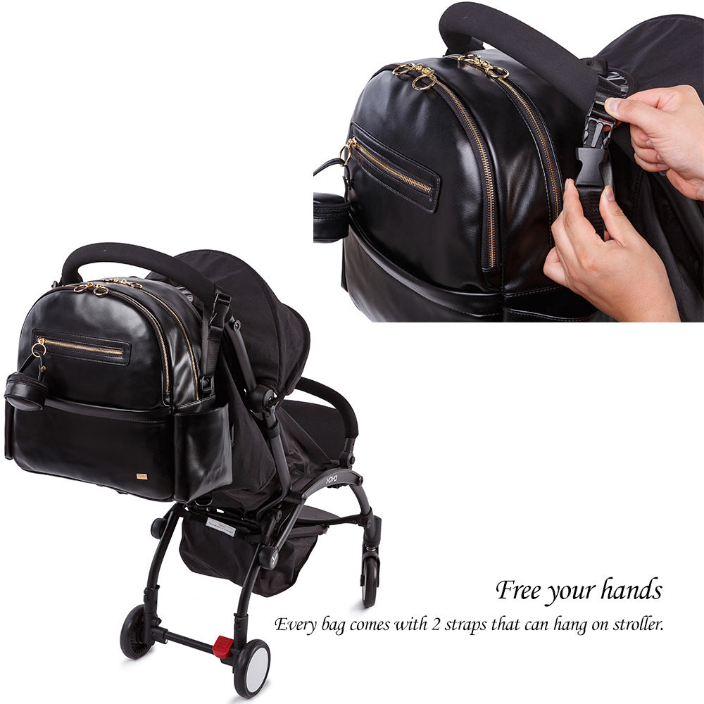 PU Leather Mommy Backpack