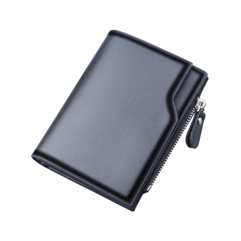 PU Leather Tri-Fold Wallet