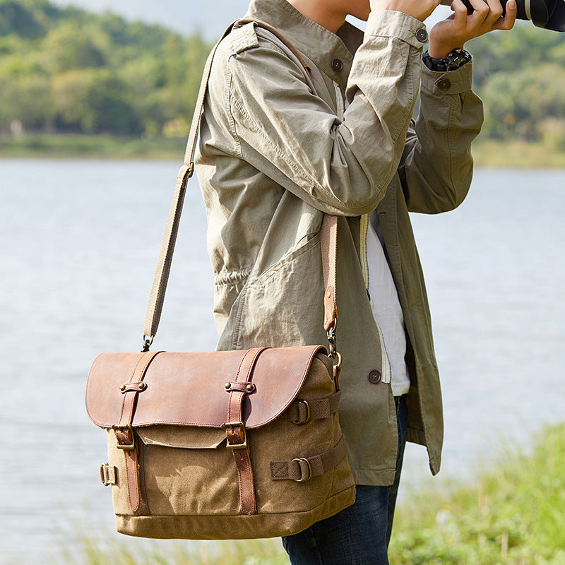 Andrews Canvas Messenger Bag