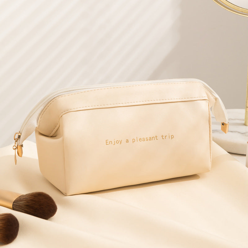 PU Leather Cosmetics & Toiletry Bag